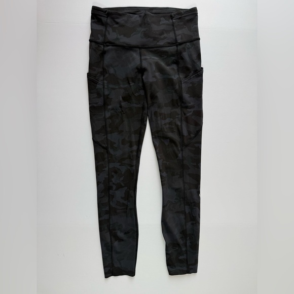 Lululemon Fast and Free Tight II 25" *Non-Reflective Nulux Deep Coal Camo 6 - Picture 7 of 9